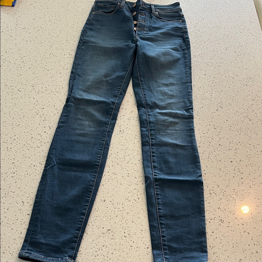 High-Rise Dark Blue Women’s Jeans